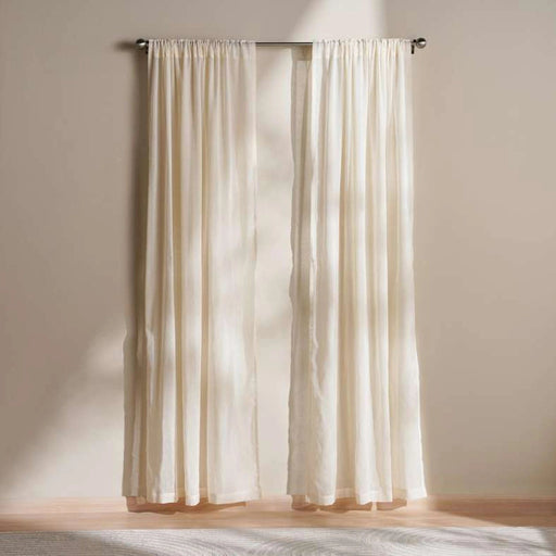 Wayne Sheer 2 Piece Curtain Set 135X300Cm - Beige PAN HOME