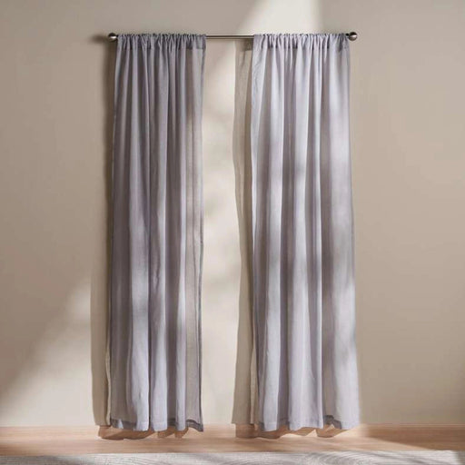 Wayne Sheer 2 Piece Curtain Set 135X300Cm - Grey PAN HOME