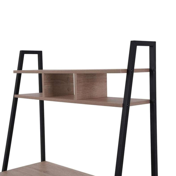 Weltech Writing Desk With Shelves - Natural Black