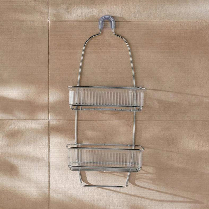 Wenko 2 Tier Shower Caddy - Silver Pan Home