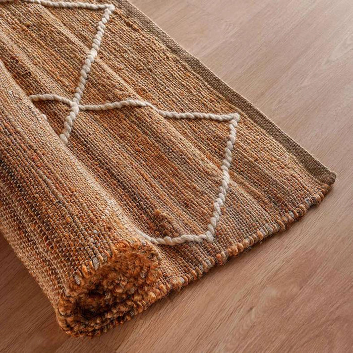 Wester Hand Woven Jute With Wool Rug 300X400Cm - Natural