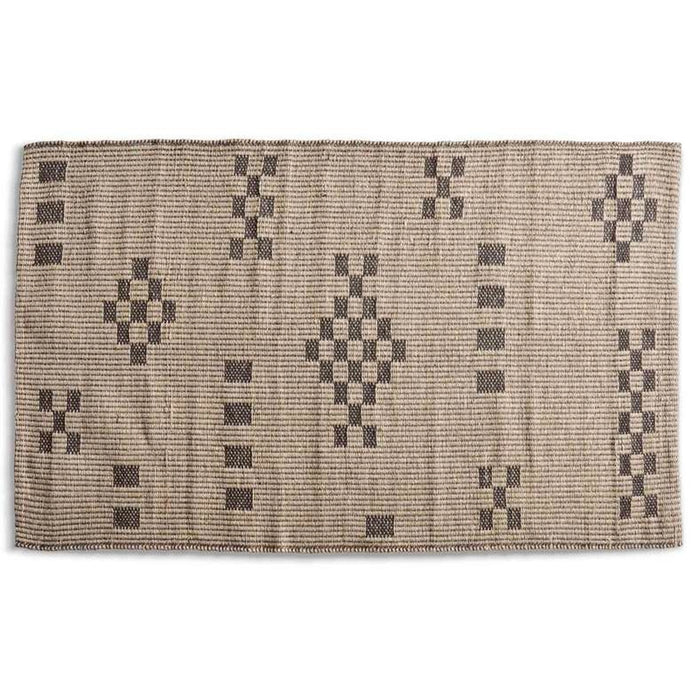 Westlane Machine Woven Jute & Cotton Blend Dhurrie 90X150Cm - Beige
