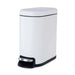 Weston 5L Slim Step Bin - White Pan Home