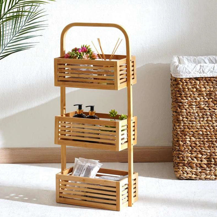 Whimsy 3-Tier Bamboo Bath Rack 34X18X76Cm - Natural