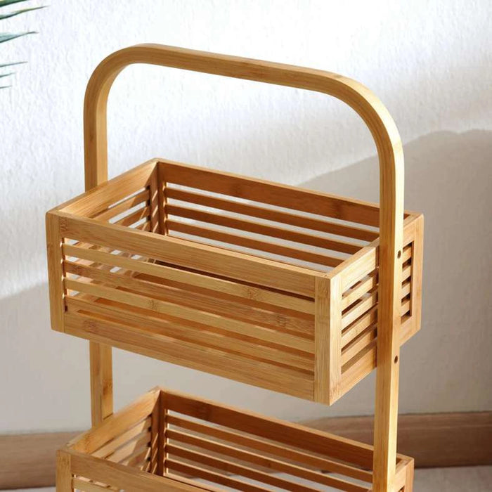Whimsy 3-Tier Bamboo Bath Rack 34X18X76Cm - Natural