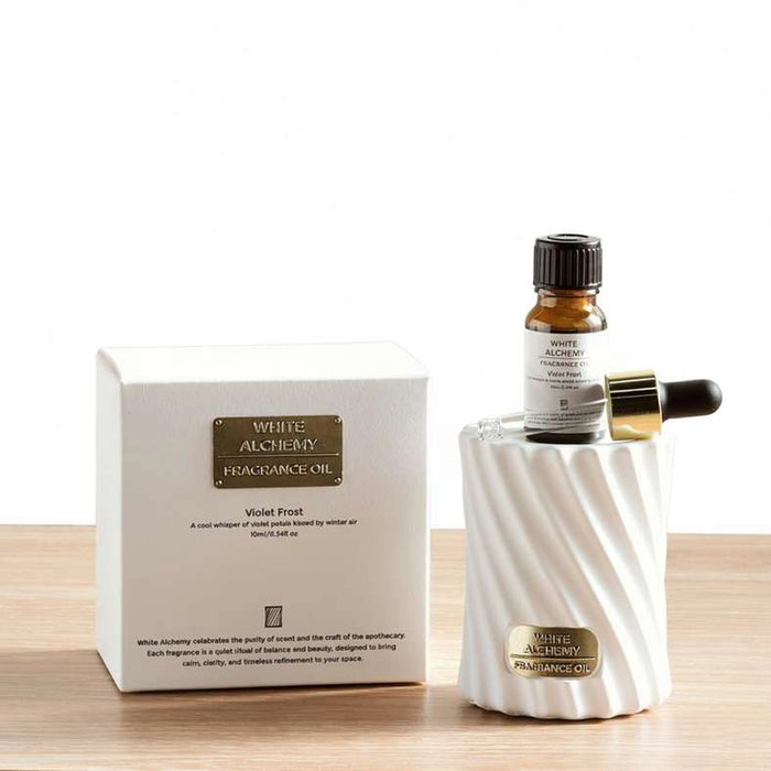 White Alchemy Whispering Wood Fragrance Oil Gift Set 10Ml - White
