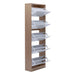 Whitmor Shoe Rack 30 Pairs With 5 Drawer - White Natural Pan Home