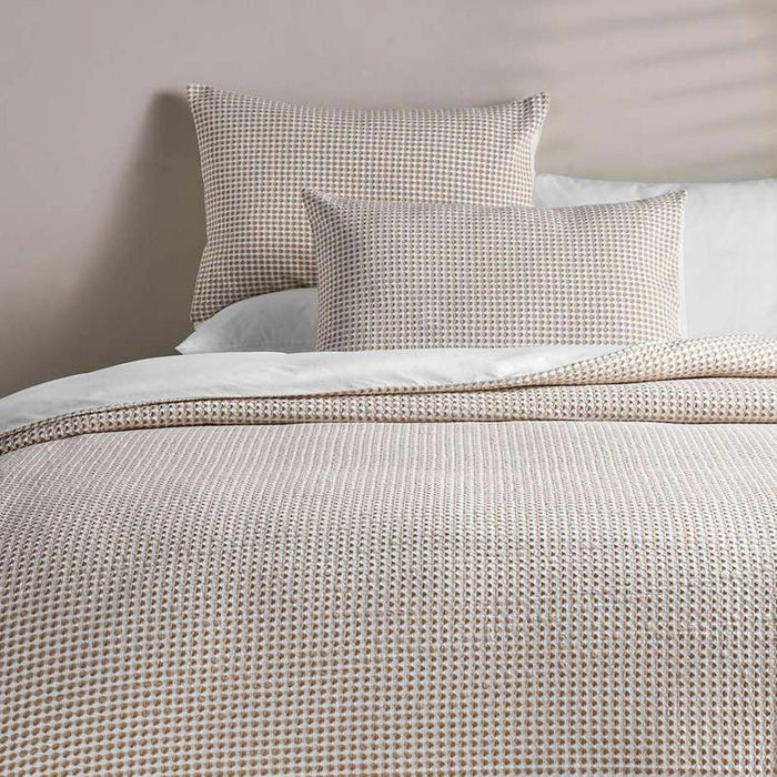 Whitney Waffle 3-Piece King Duvet Cover Set 230X220Cm - Beige