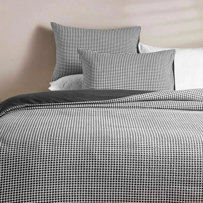 Whitney Waffle 3-Piece King Duvet Cover Set 230X220Cm - Grey