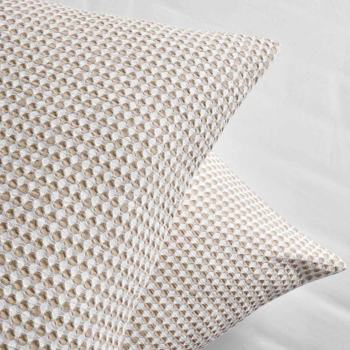Whitney Waffle 3-Piece Queen Duvet Cover Set 200X200Cm - Beige