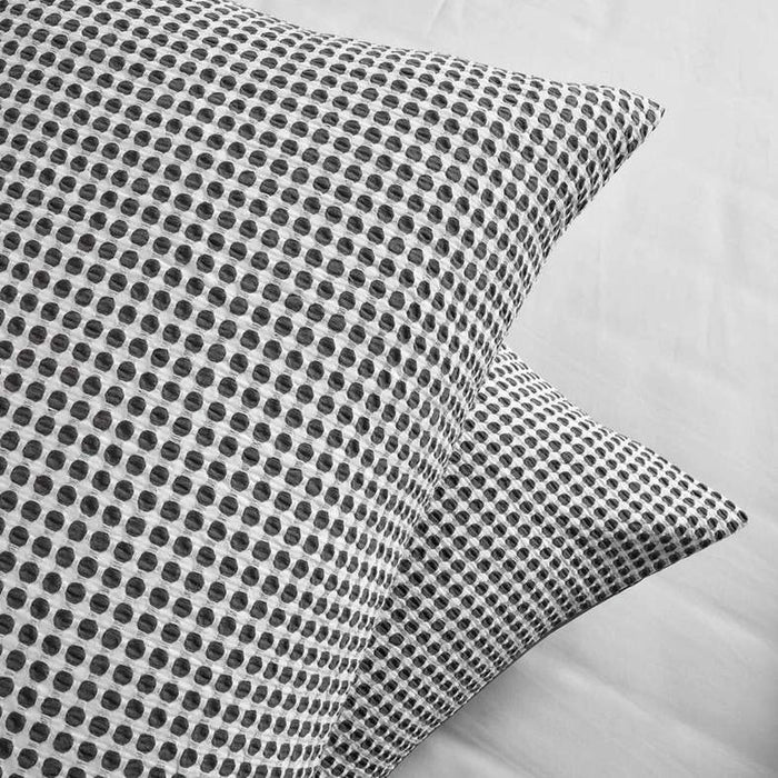 Whitney Waffle 3-Piece Queen Duvet Cover Set 200X200Cm - Grey