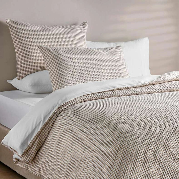 Whitney Waffle 3-Piece Super King Duvet Cover Set 260X220Cm - Beige