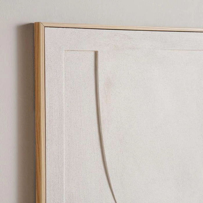 Whorl Handmade 3D Canvas Wall Art 50X70Cm - Beige