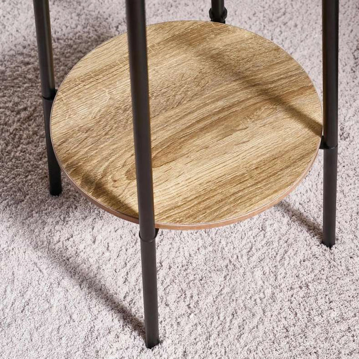 Wilbur E27 Shelf Floor Lamp Dia 40.5X154Cm - Black