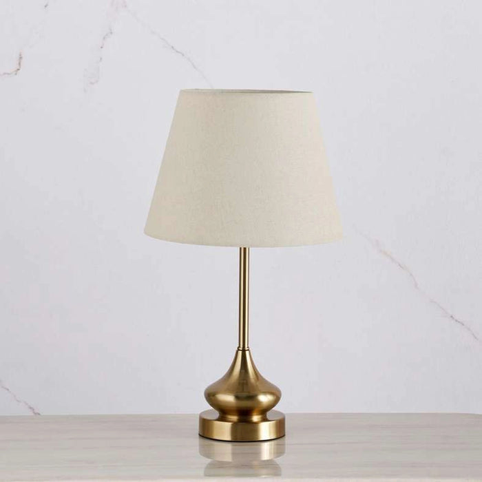 Wilcon E27 Metal Table Lamp 30X52Cm - Brass