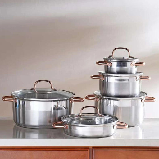 Wildan 10-Piece Stainless Steel Cookware Set -Chrome PAN HOME