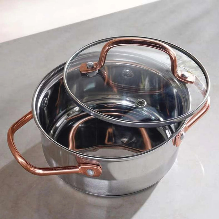 Wildan 10-Piece Stainless Steel Cookware Set -Chrome