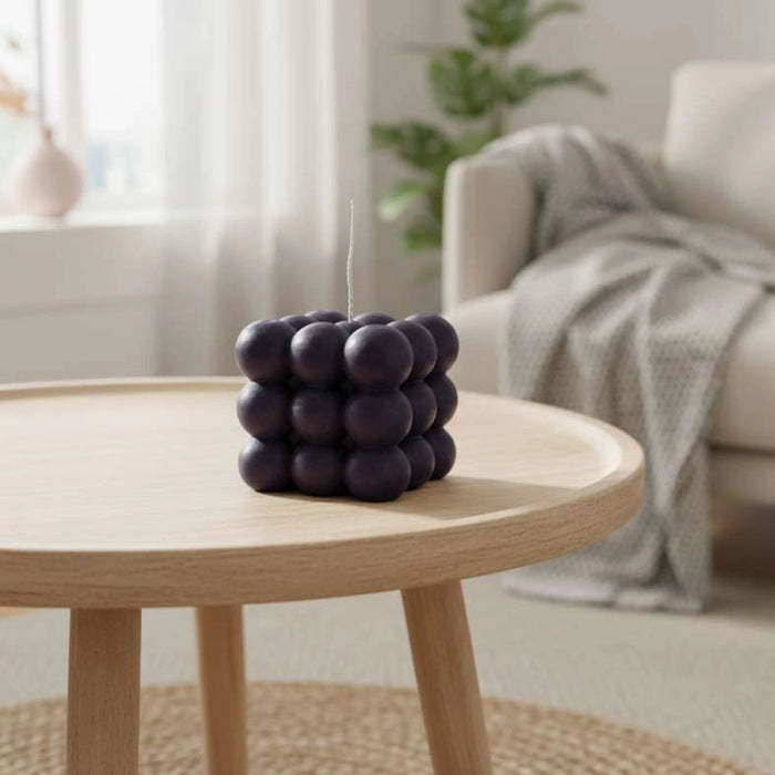 Willa Bubble Candle 200Gm - Black