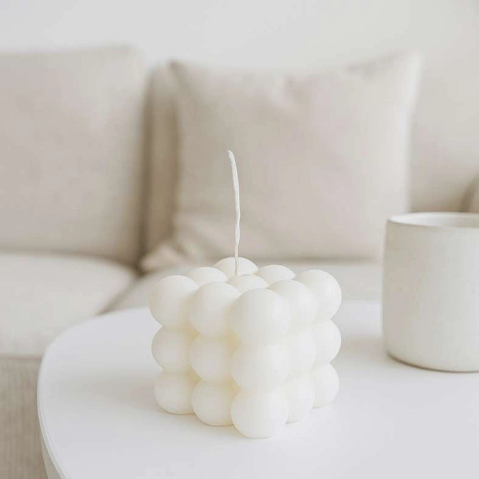 Willa Bubble Candle 200Gm - Ivory Pan Home