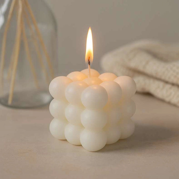 Willa Bubble Candle 200Gm - Ivory Pan Home