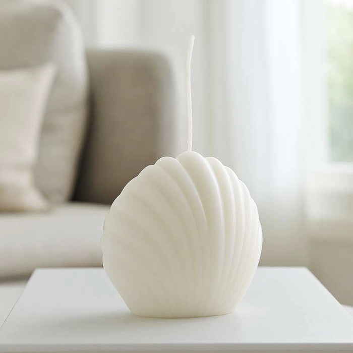 Willa Shell Candle 300Gm - Ivory