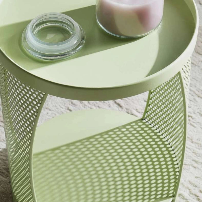 Willy End Table Set Of 2 Metal - Yellow & Green