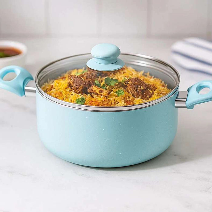 Wilson Cooking Pot With Lid Dia20Cm - Blue