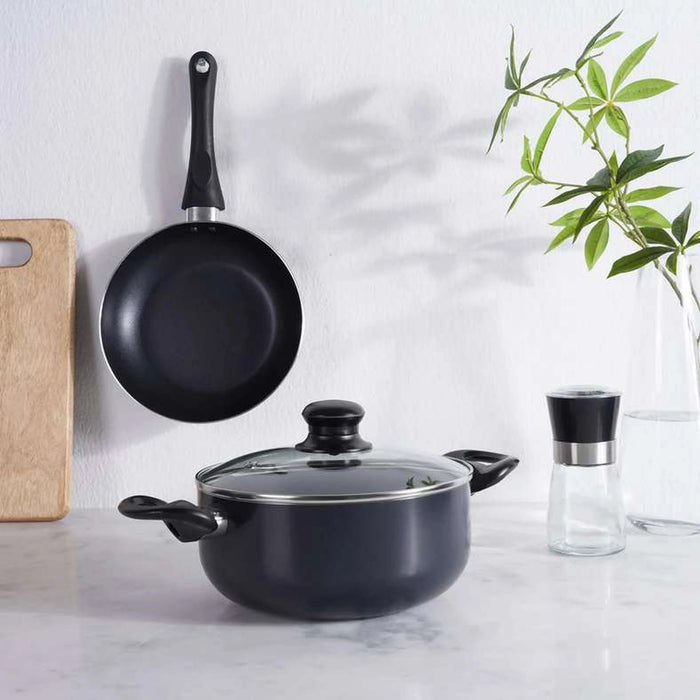 Wilson Cooking Pot With Lid Dia20X9Cm - Black