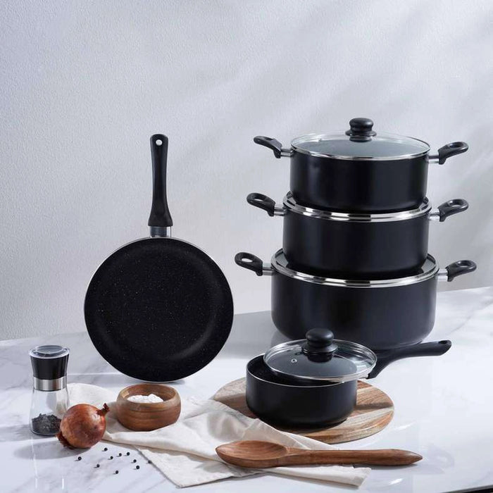 Wilson Cooking Pot With Lid Dia28Cm - Black