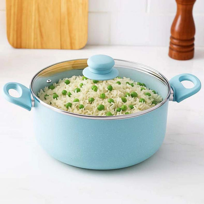 Wilson Cooking Pot With Lid Dia28Cm - Blue