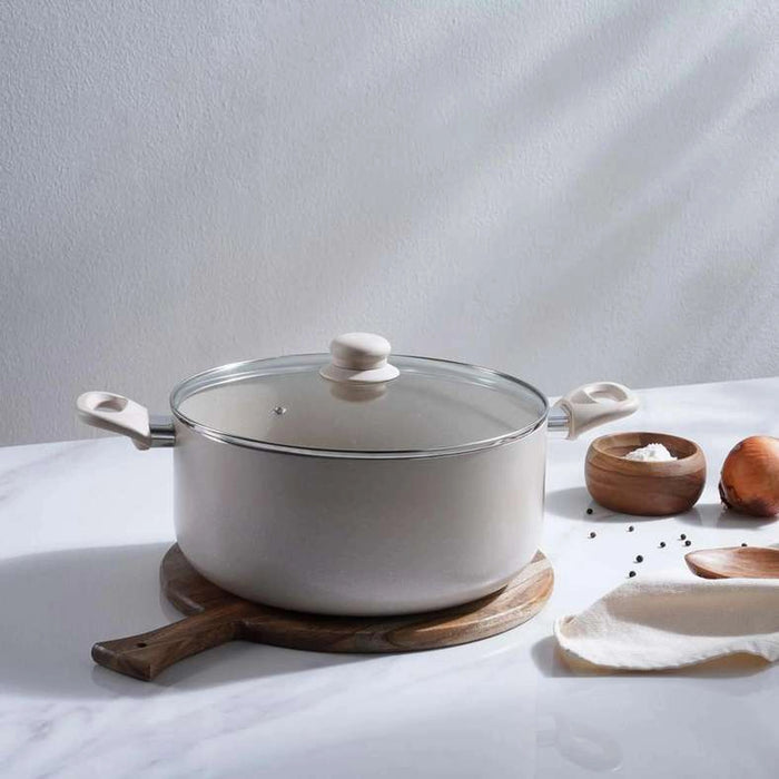 Wilson Cooking Pot With Lid Dia28Cm - Cream