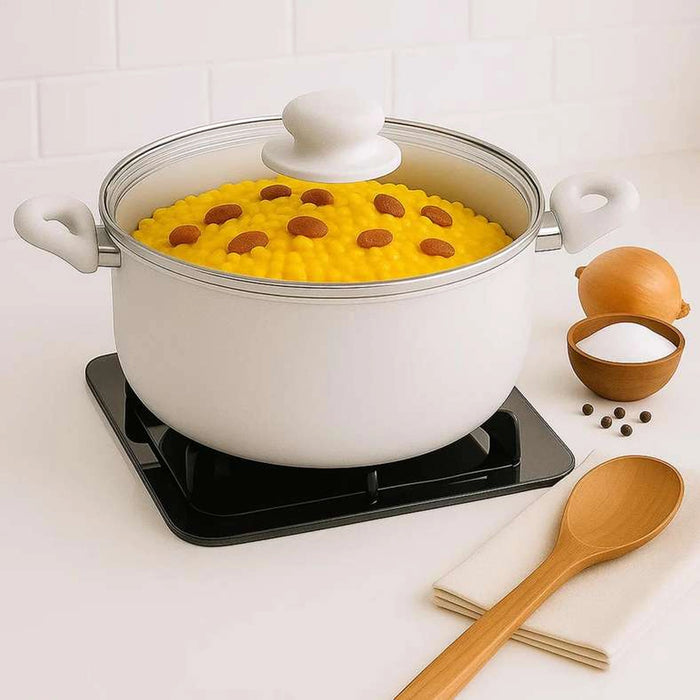 Wilson Cooking Pot With Lid Dia28Cm - Cream