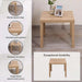 Windex End Table - Natural Pan Home