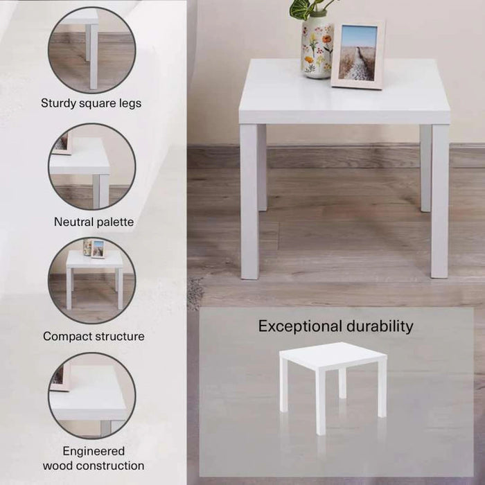 Windex End Table - White Pan Home