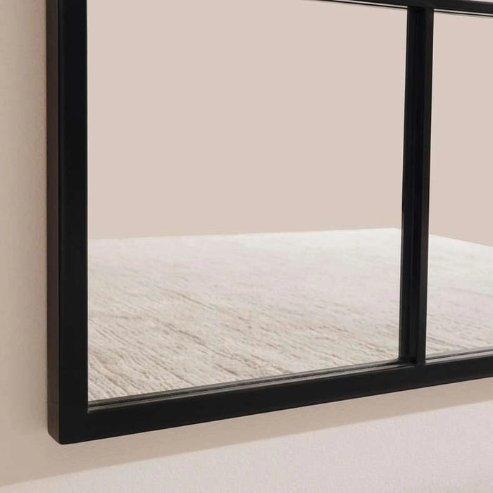 Windsor Floor Mirror 90X180Cm-Matt Black