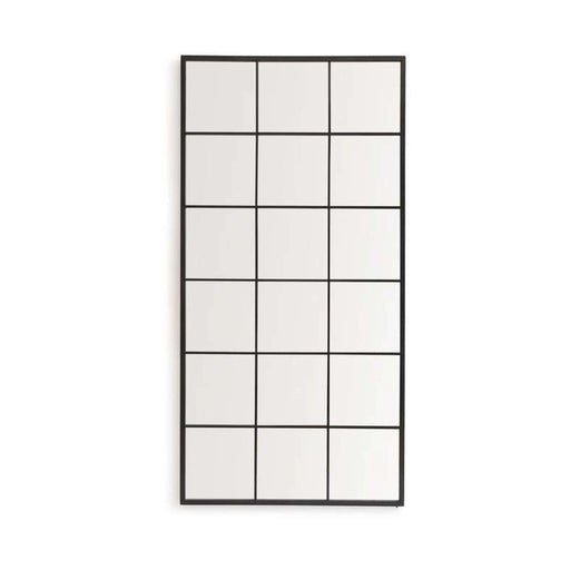 Windsor Floor Mirror 90X180Cm-Matt Black PAN HOME