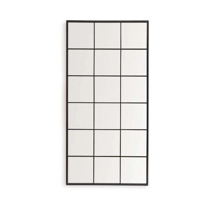 Windsor Floor Mirror 90X180Cm-Matt Black