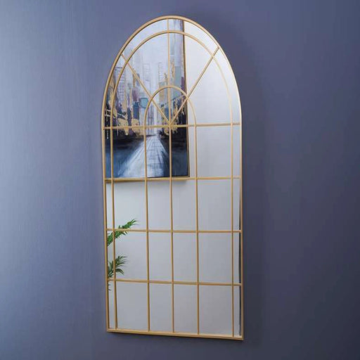 Windsor Wall Mirror 80X120Cm-Gold PAN HOME