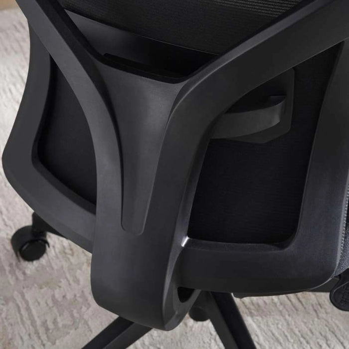 Winger Office High Back Chair Mesh And Fabric-Black