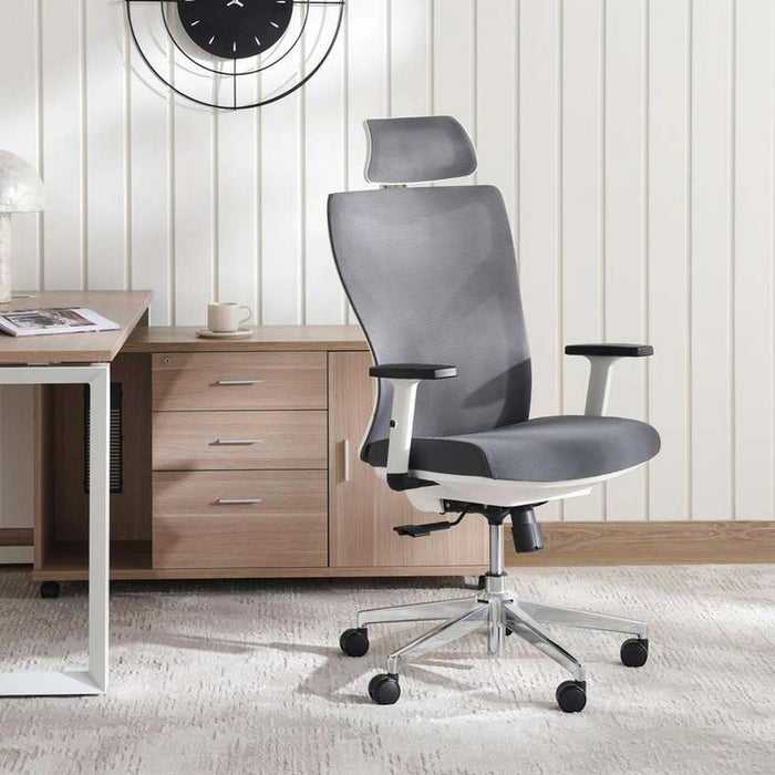 Winger Office High Back Chair With Adjustable Armrest - Dark Grey