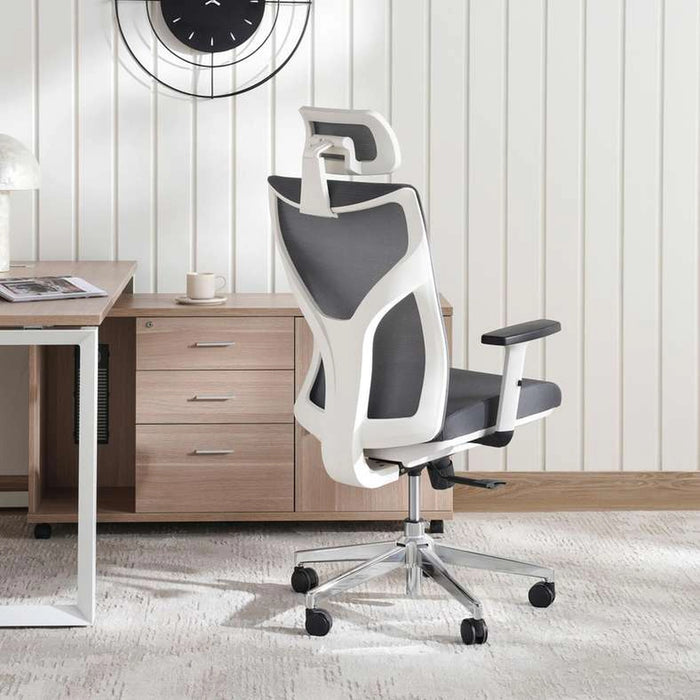 Winger Office High Back Chair With Adjustable Armrest - Dark Grey