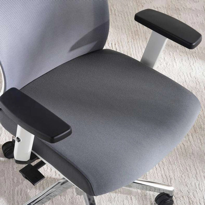 Winger Office High Back Chair With Adjustable Armrest - Dark Grey