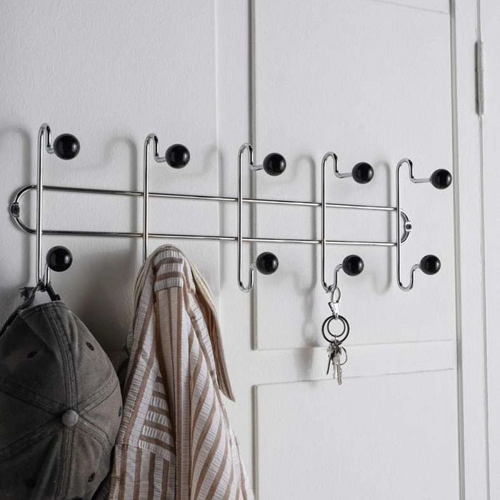Winslow Wall Mounted Hooks With 10 Knobs 53X14X17.5Cm -Chrome