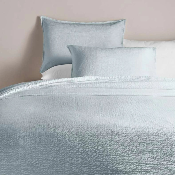 Winston 3-Piece Double Gauze Jacquard Quilted Bedspread Set 220X240- Pearl Blue