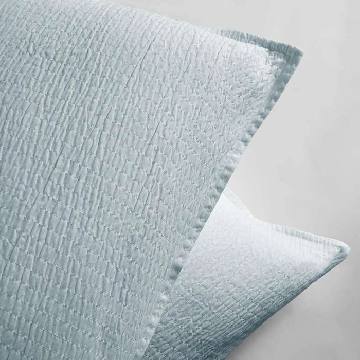 Winston 3-Piece Double Gauze Jacquard Quilted Bedspread Set 220X240- Pearl Blue