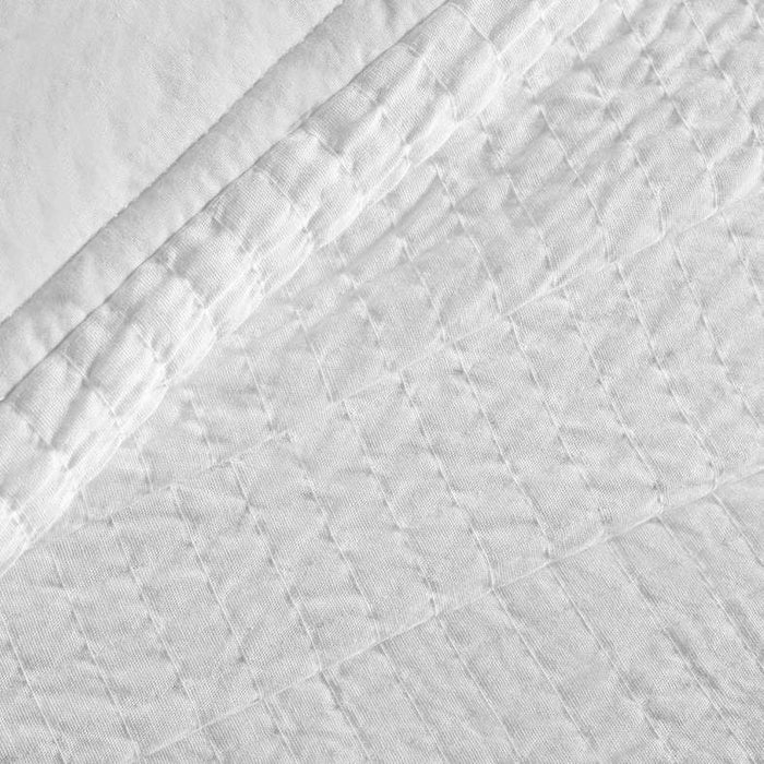 Winston 3-Piece Double Gauze Jacquard Quilted Bedspread Set 220X240- White