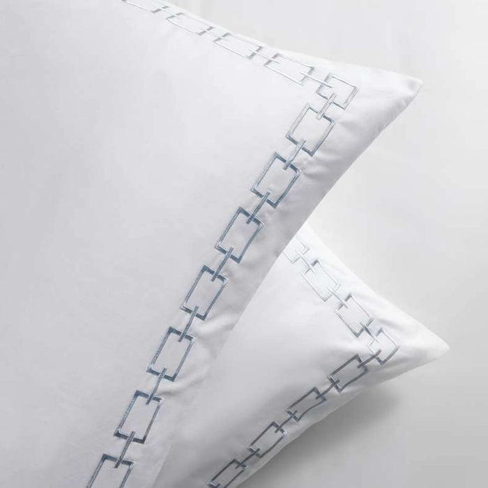 Winston 3-Piece Embroidered King Comforter Set 240X260- Pearl Blue