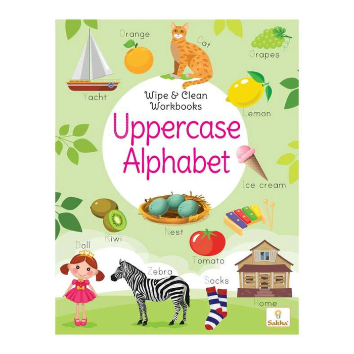 Wipe & Clean Uppercase Alphabet 16 Pages - Multi