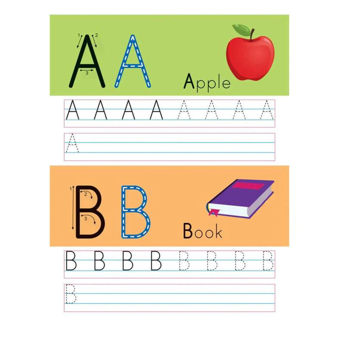 Wipe & Clean Uppercase Alphabet 16 Pages - Multi