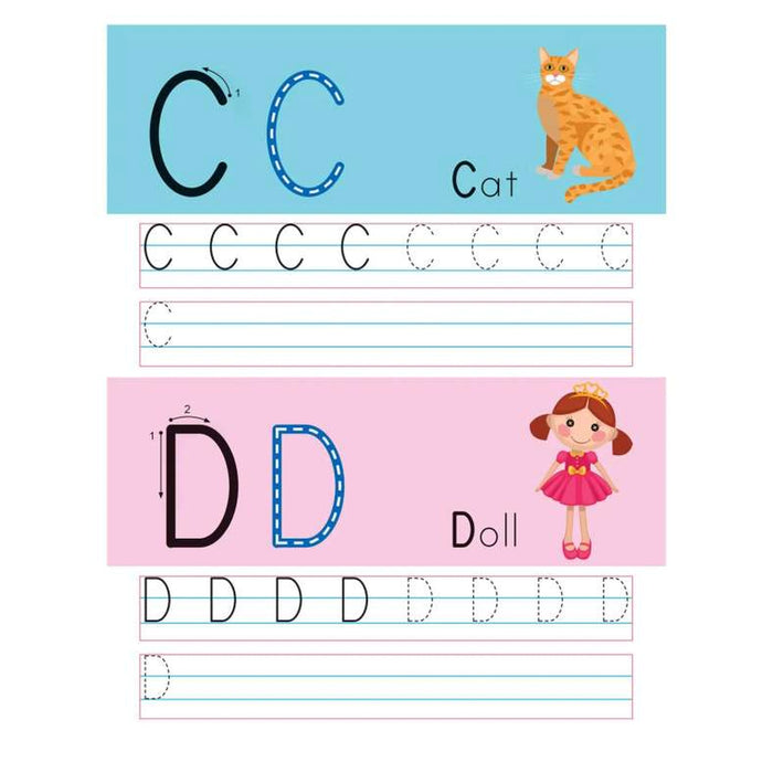 Wipe & Clean Uppercase Alphabet 16 Pages - Multi